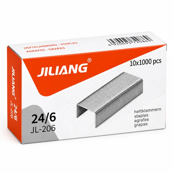 Boîte d’agrafes JILIANG 24/6 JL-206 – 10 000 pièces