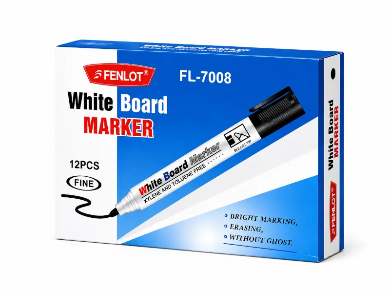 Marqueurs pour tableau blanc FENLOT FL-7008 – boîte de 12