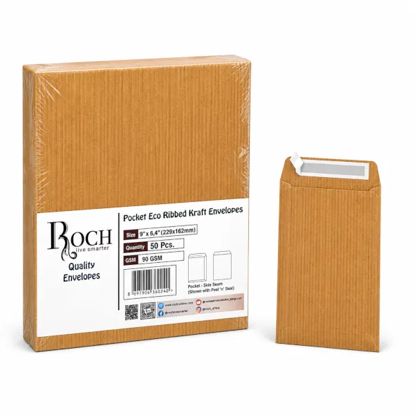 Pochettes kraft Roch 229 × 162 mm 90 g/m² – paquet de 50