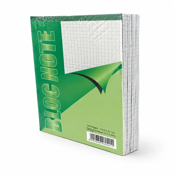 Bloc-notes quadrillé 120 pages 14,5 × 21 cm petits carreaux