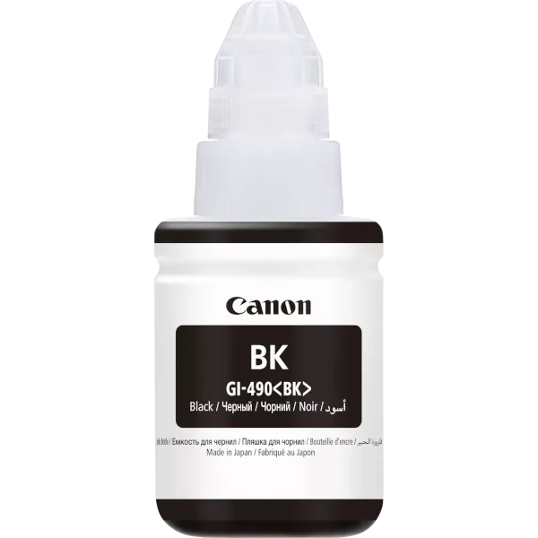 Bouteille d’encre Canon GI-490 noire de 135 ml