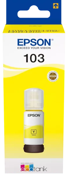 Bouteille d’encre Epson 103 jaune de 65 ml, référence C13T00S44A