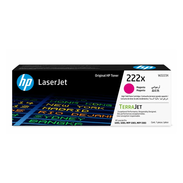 Toner original HP 222X magenta W2223X