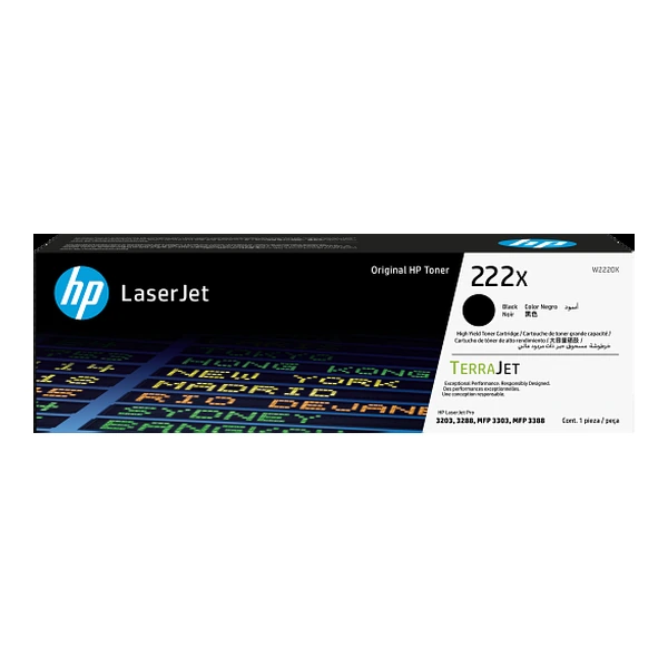 Toner original HP 222X noir W2220X